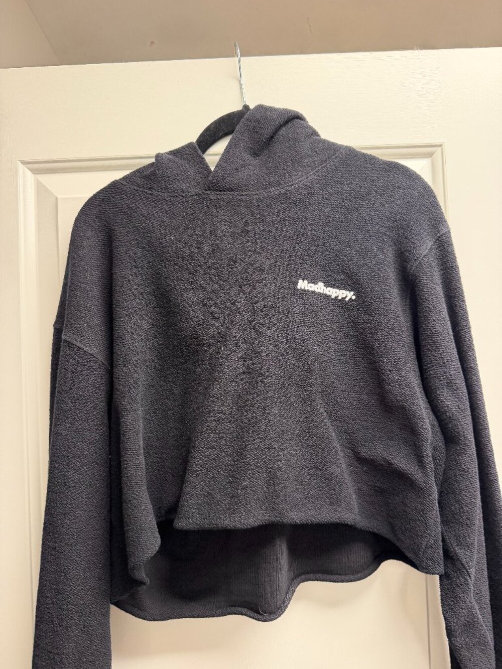 Madhappy cropped black hoodie